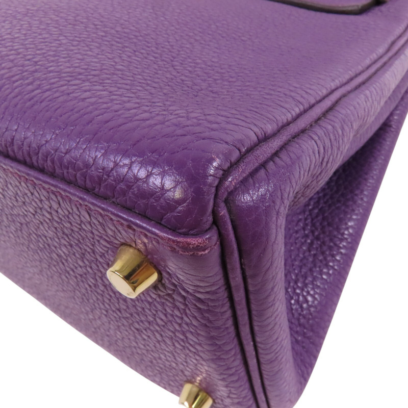 HERMES Togo皮革Kelly 28金扣手挽肩背兩用袋-11