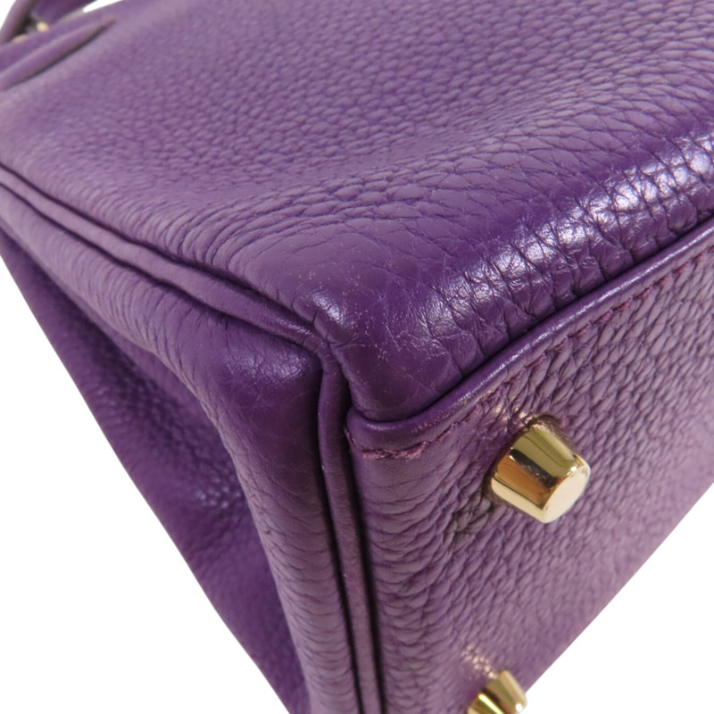 HERMES Togo皮革Kelly 28金扣手挽肩背兩用袋-12