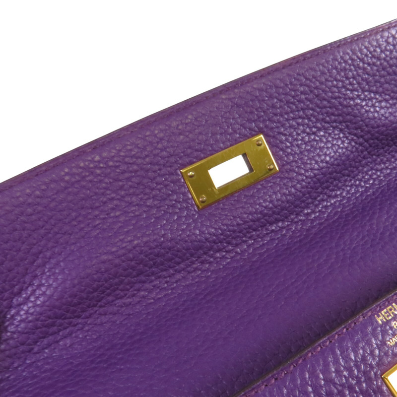 HERMES Togo皮革Kelly 28金扣手挽肩背兩用袋-14