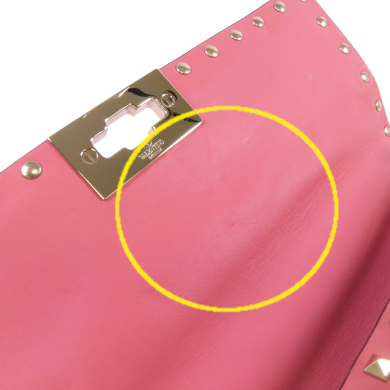 Valentino 羊皮皮革Rockstud Chain Shoulder Bag金扣手挽肩背兩用袋-13