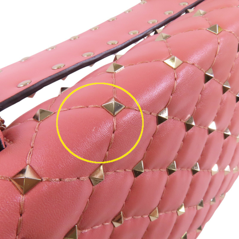 Valentino 羊皮皮革Rockstud Chain Shoulder Bag金扣手挽肩背兩用袋-14