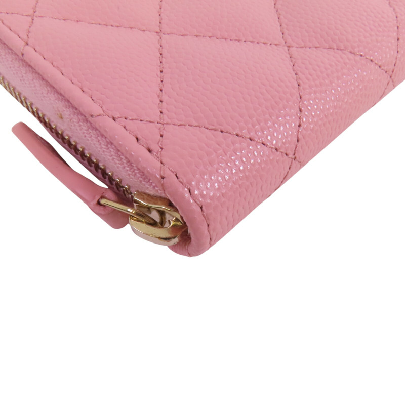 CHANEL 牛皮皮革Coins Card Case金扣零錢卡套-10