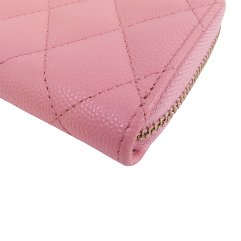 CHANEL 牛皮皮革Coins Card Case金扣零錢卡套-11