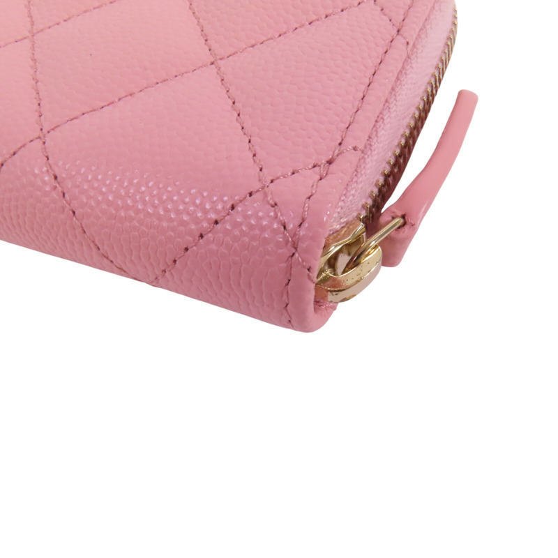 CHANEL 牛皮皮革Coins Card Case金扣零錢卡套-13