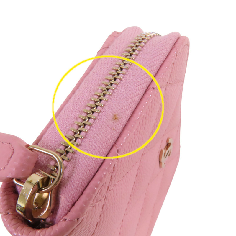 CHANEL 牛皮皮革Coins Card Case金扣零錢卡套-15