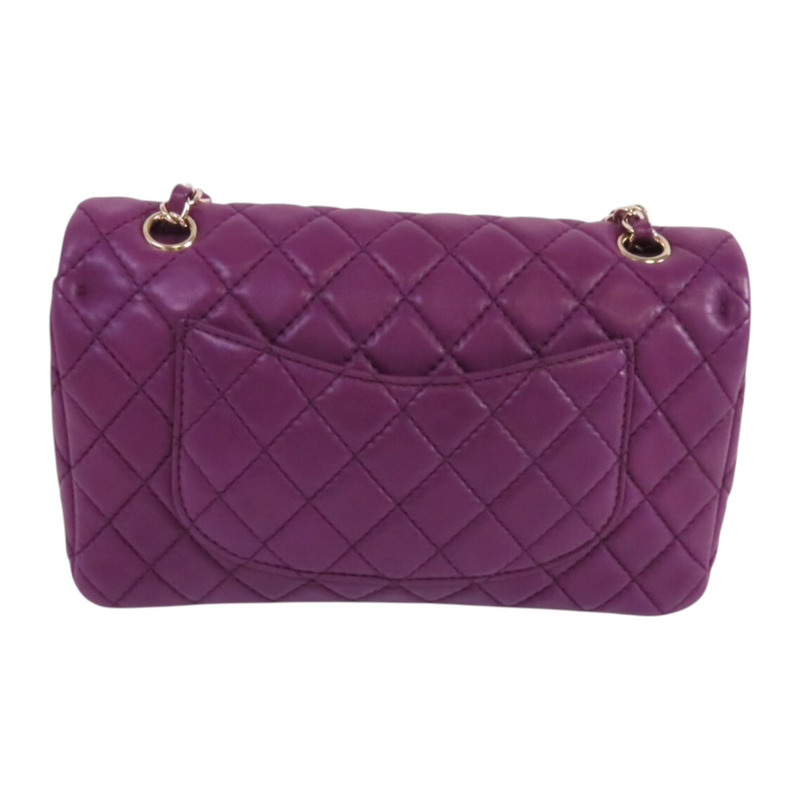 CHANEL 羊皮皮革Classic 25金扣鏈帶肩背袋-1