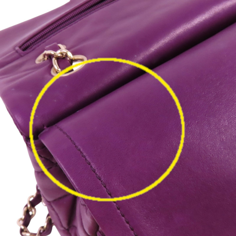 CHANEL 羊皮皮革Classic 25金扣鏈帶肩背袋-18