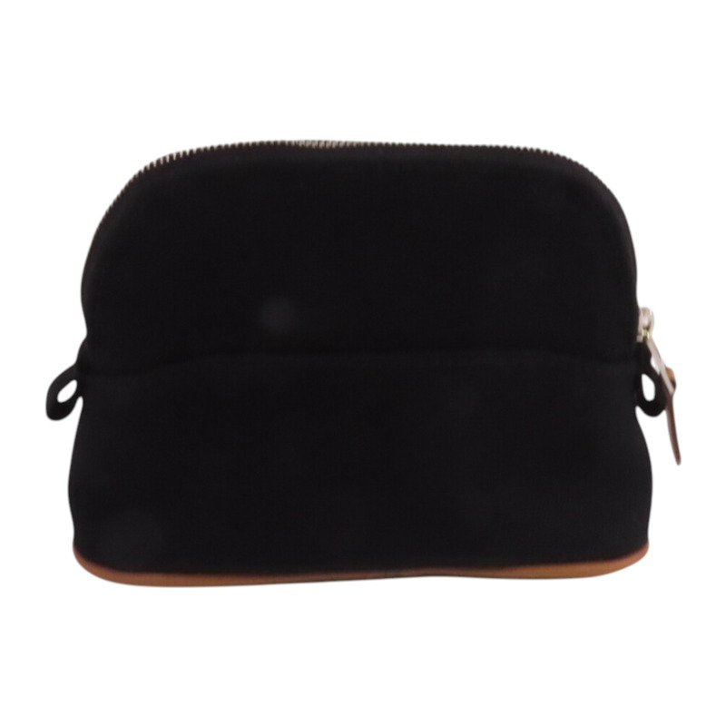 HERMES 帆布Bolide Mini Pouch銀扣手拿包-1