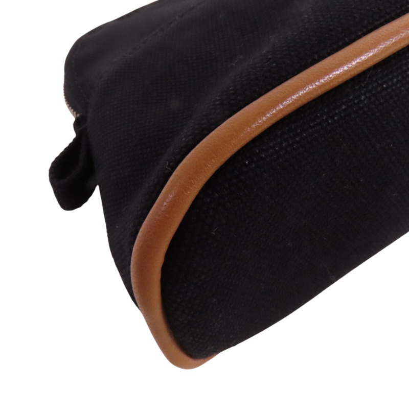 HERMES 帆布Bolide Mini Pouch銀扣手拿包-12