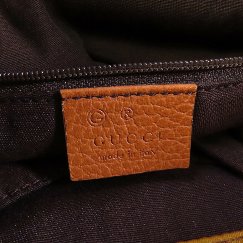 GUCCI 帆布Tote Bag銀扣手挽袋-5