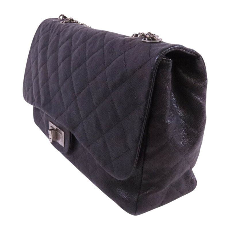 CHANEL 牛皮皮革Chain Shoulder Bag銀扣鏈帶肩背袋-2