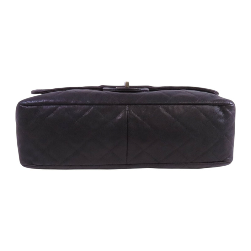 CHANEL 牛皮皮革Chain Shoulder Bag銀扣鏈帶肩背袋-3