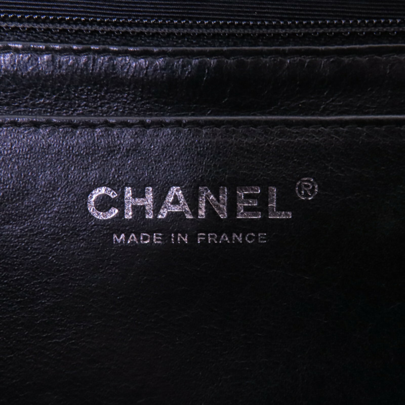 CHANEL 牛皮皮革Chain Shoulder Bag銀扣鏈帶肩背袋-5