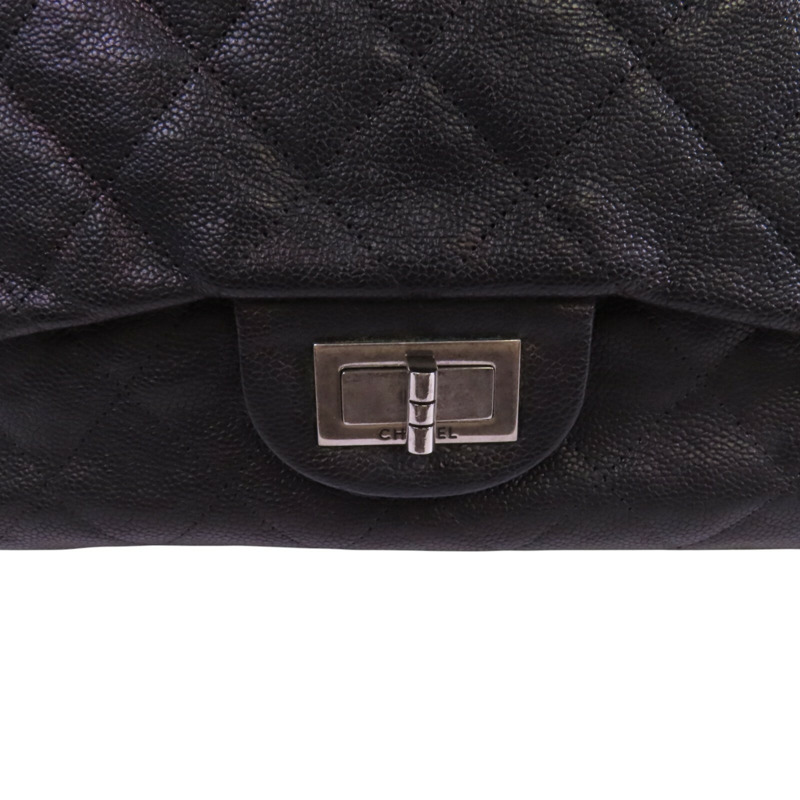 CHANEL 牛皮皮革Chain Shoulder Bag銀扣鏈帶肩背袋-8