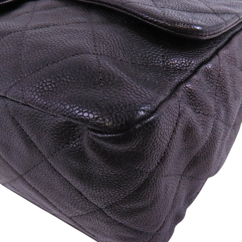 CHANEL 牛皮皮革Chain Shoulder Bag銀扣鏈帶肩背袋-11