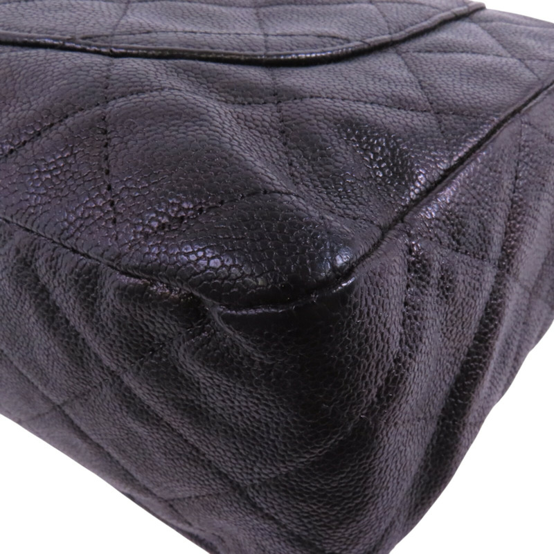 CHANEL 牛皮皮革Chain Shoulder Bag銀扣鏈帶肩背袋-13