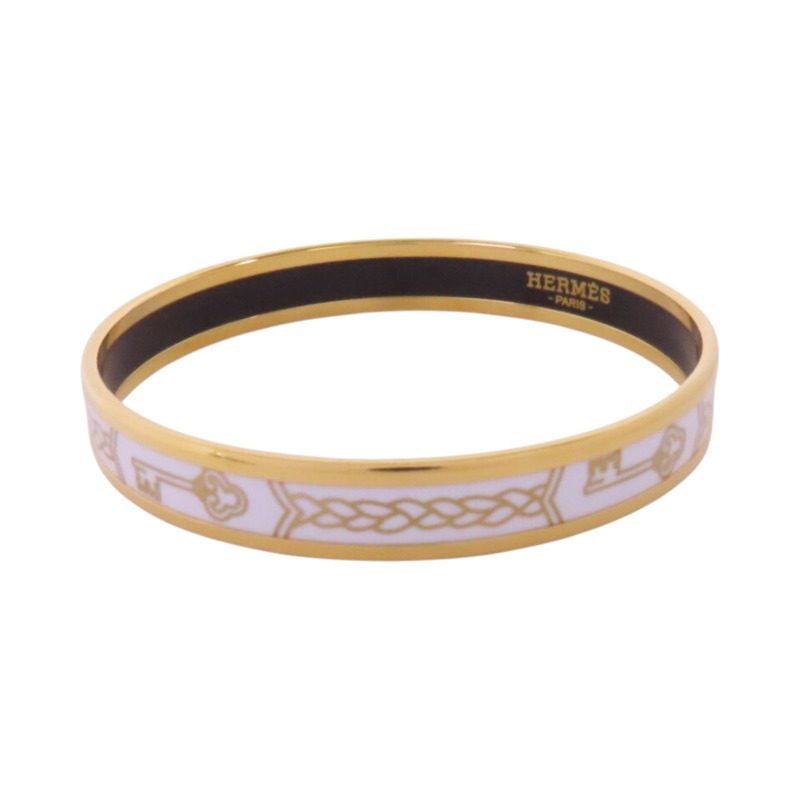 HERMES 金屬/琺瑯Emallie Bangle手鐲-3