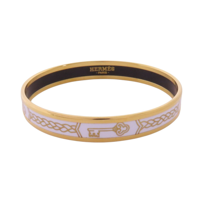 HERMES 金屬/琺瑯Emallie Bangle手鐲-4