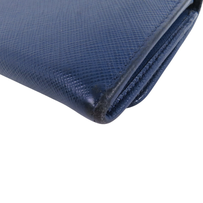 PRADA Saffiano皮革Long Wallet金扣長錢包-13