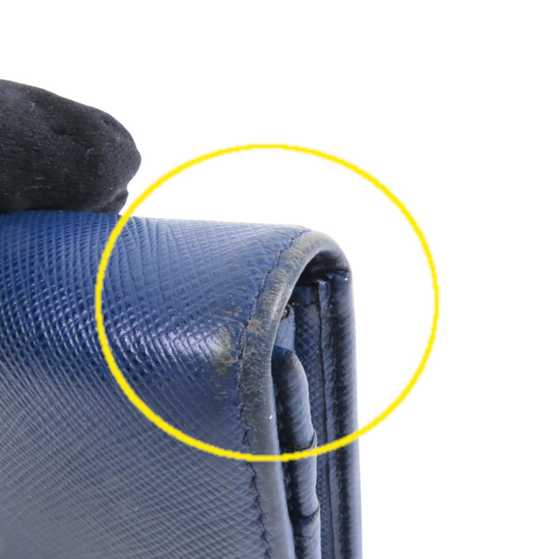 PRADA Saffiano皮革Long Wallet金扣長錢包-18