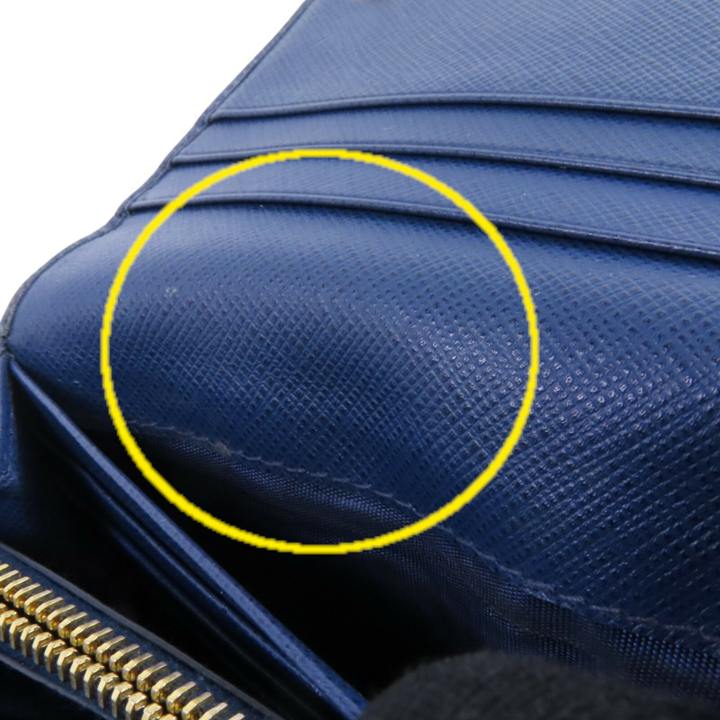 PRADA Saffiano皮革Long Wallet金扣長錢包-20