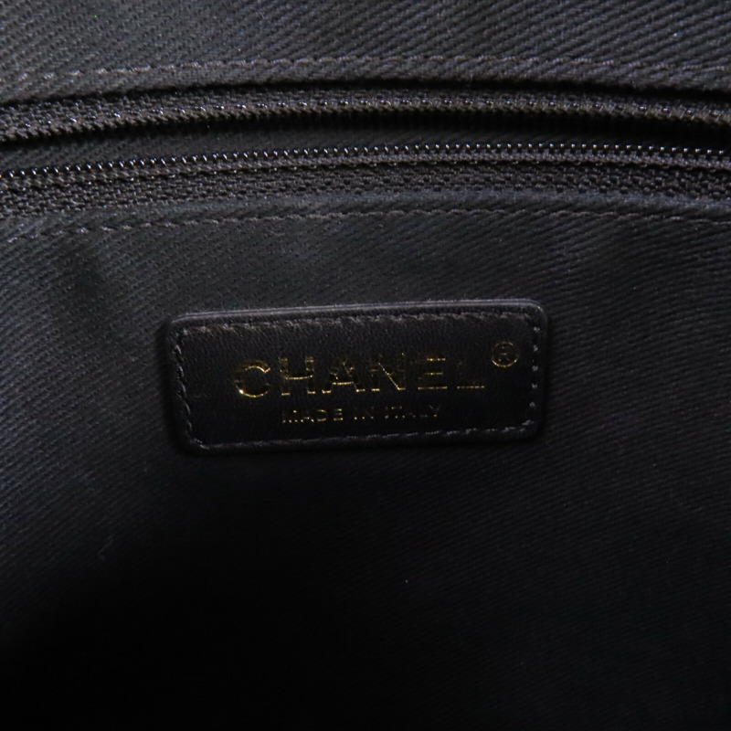 CHANEL 牛皮皮革Chain 2Way Shoulder Bag金扣鏈帶手挽肩背兩袋-5