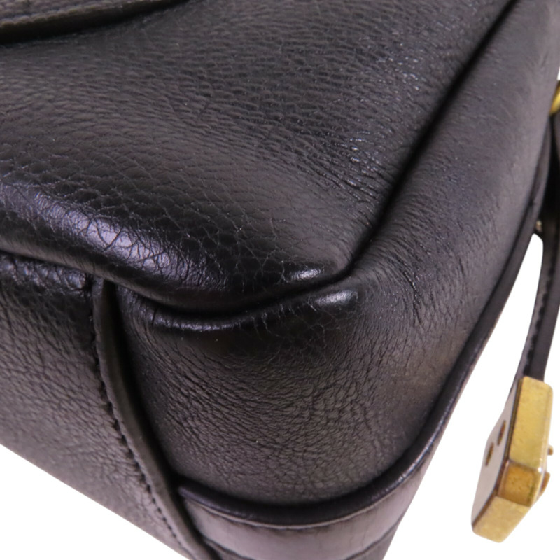 CHANEL 牛皮皮革Chain 2Way Shoulder Bag金扣鏈帶手挽肩背兩袋-13