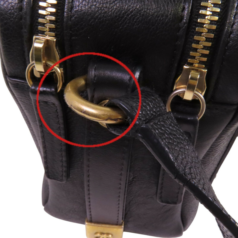 CHANEL 牛皮皮革Chain 2Way Shoulder Bag金扣鏈帶手挽肩背兩袋-17