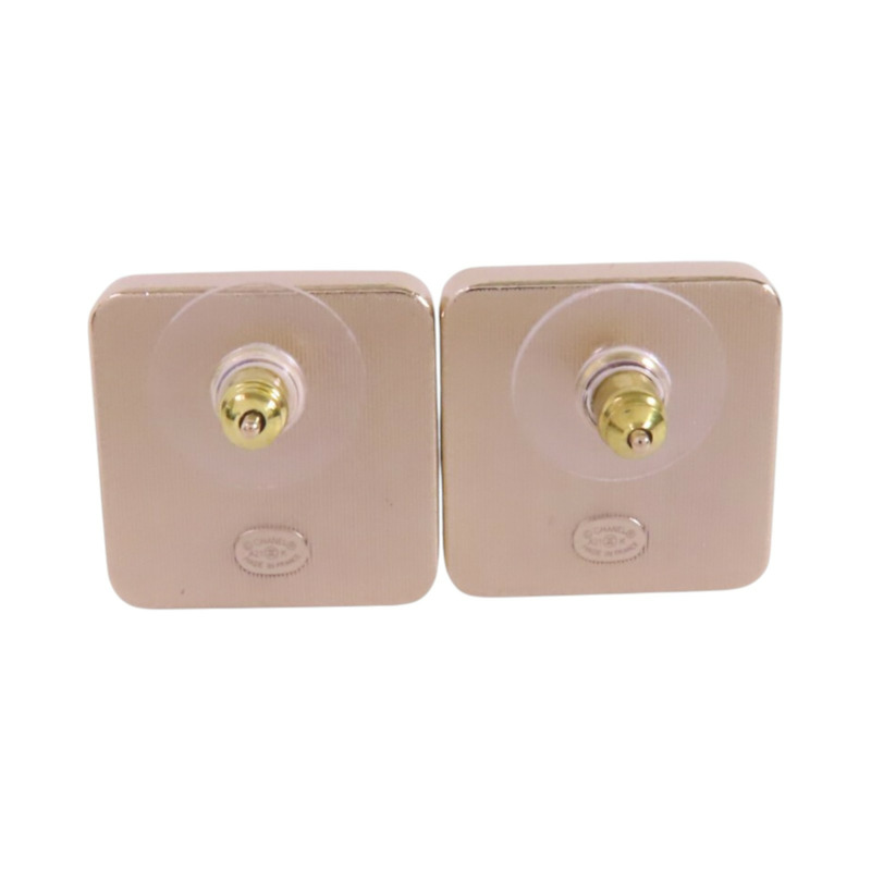 CHANEL 金屬/PVCEarrings金扣耳環-3