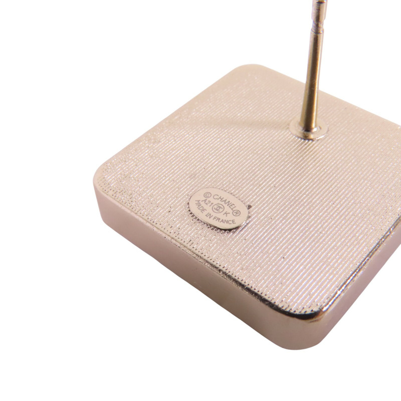CHANEL 金屬/PVCEarrings金扣耳環-6
