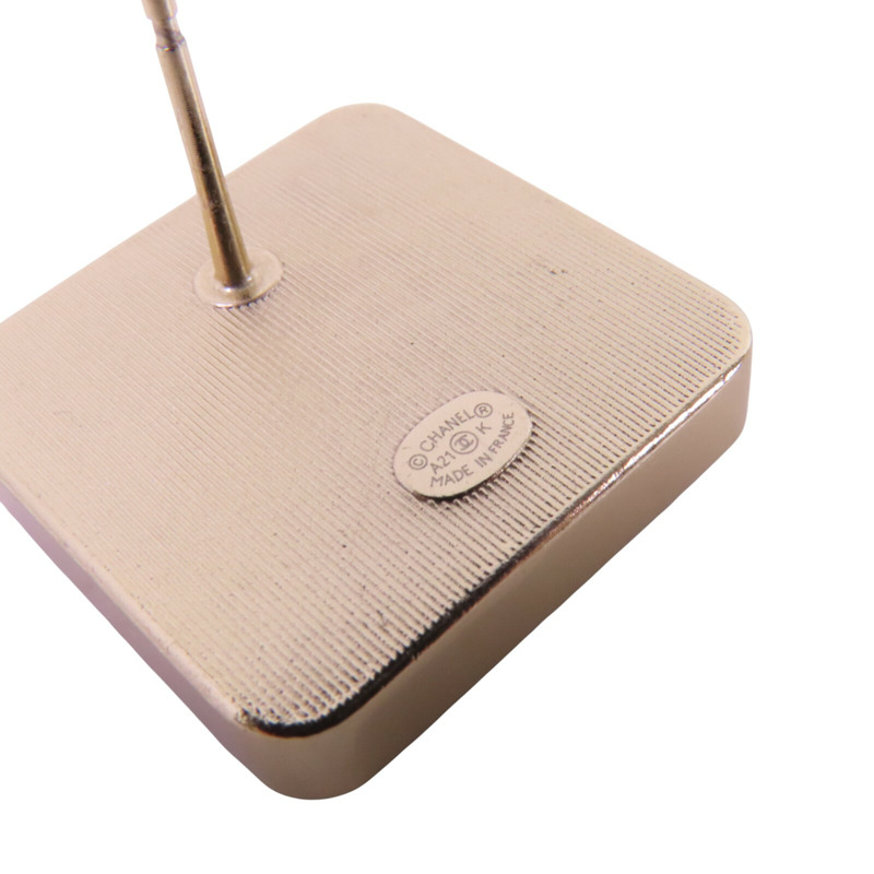 CHANEL 金屬/PVCEarrings金扣耳環-7