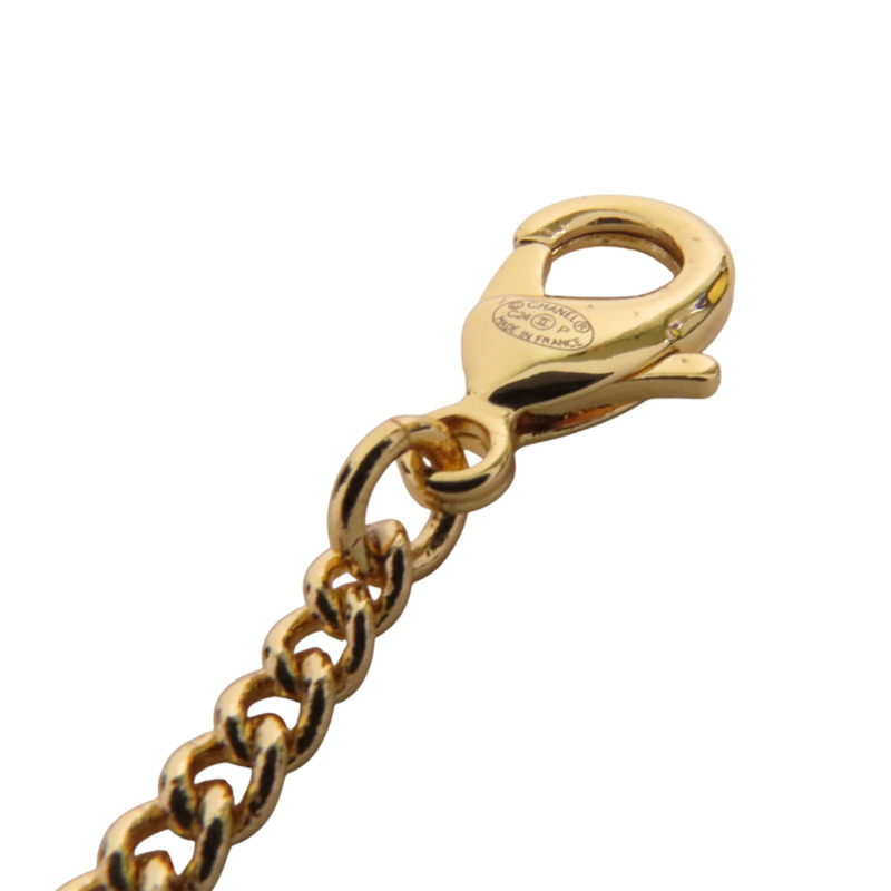 CHANEL 金屬/水鑽Necklace金扣項鏈-7