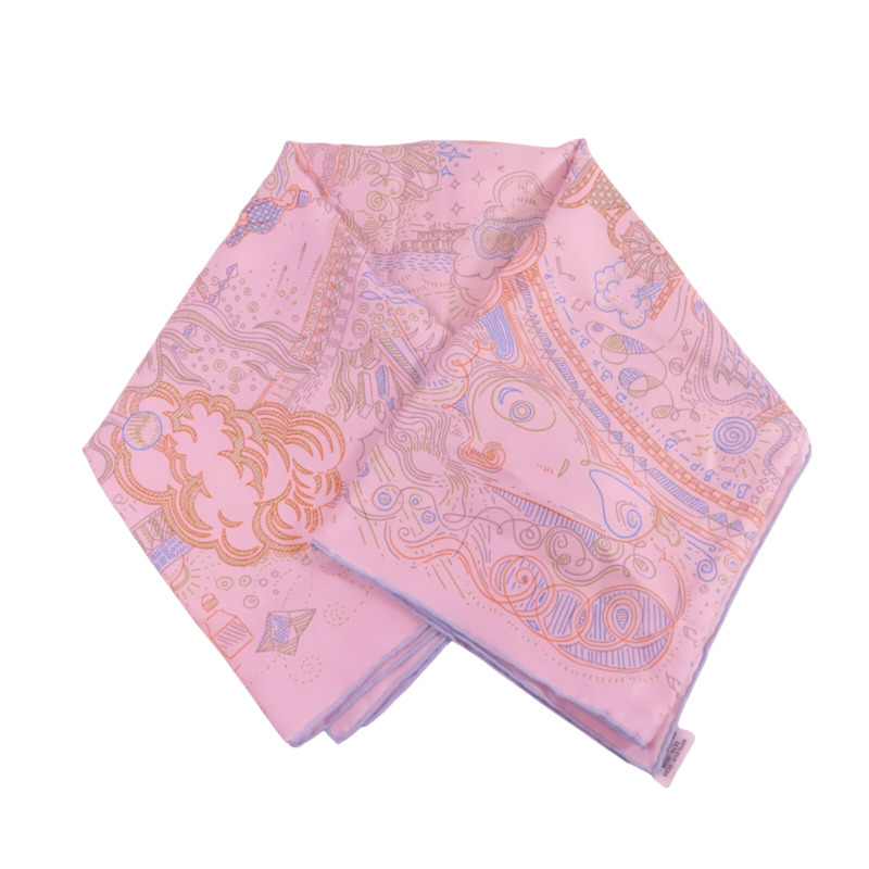 HERMES 絲質Scarf 90x90絲巾-5