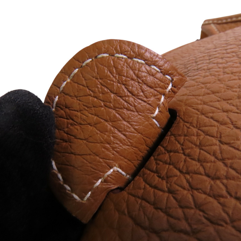 HERMES Clemence皮革Evelyne PM銀扣肩背袋-6