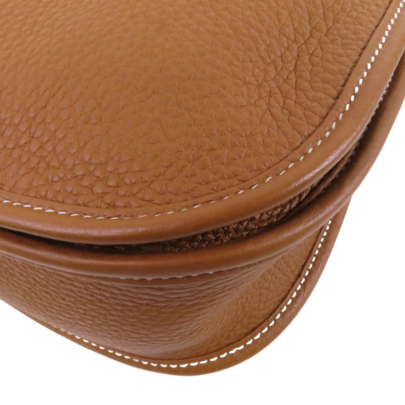 HERMES Clemence皮革Evelyne PM銀扣肩背袋-13