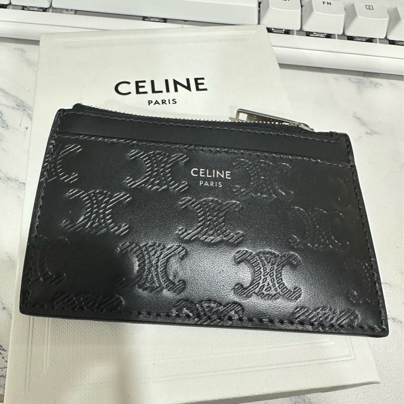Celine 男 名片夾 小零錢包 日本大阪專櫃購入-0