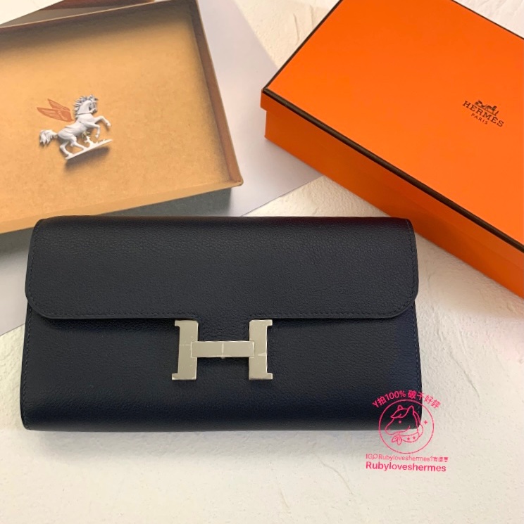 Rubyloveshermes1愛馬仕Constance to go午夜藍銀釦hermes woc-0