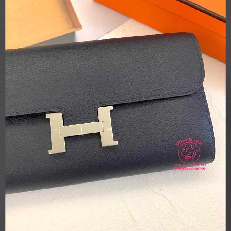 Rubyloveshermes1愛馬仕Constance to go午夜藍銀釦hermes woc-1