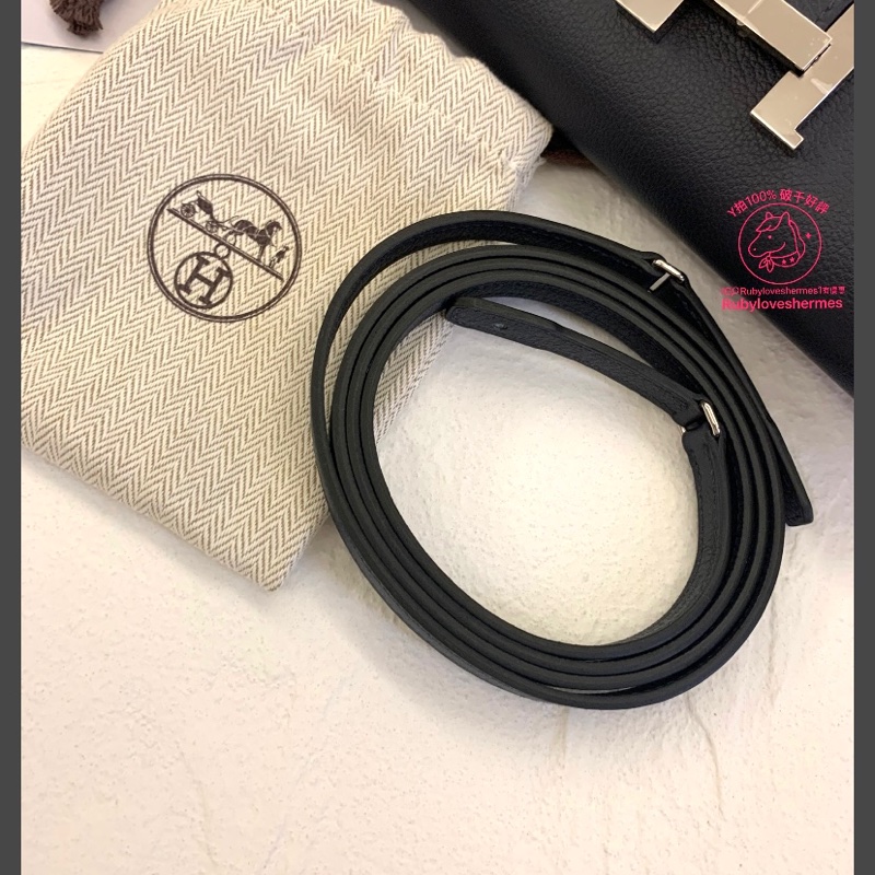 Rubyloveshermes1愛馬仕Constance to go午夜藍銀釦hermes woc-4