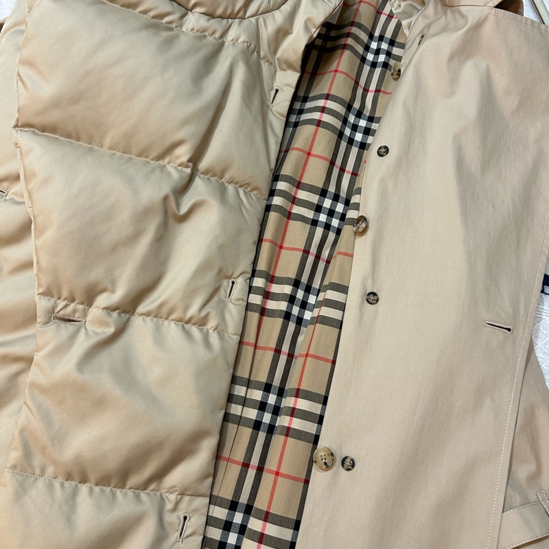 BURBERRY英國鵝絨領長風衣UK6-5