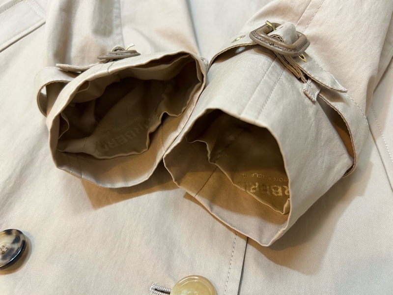 BURBERRY英國鵝絨領長風衣UK6-9