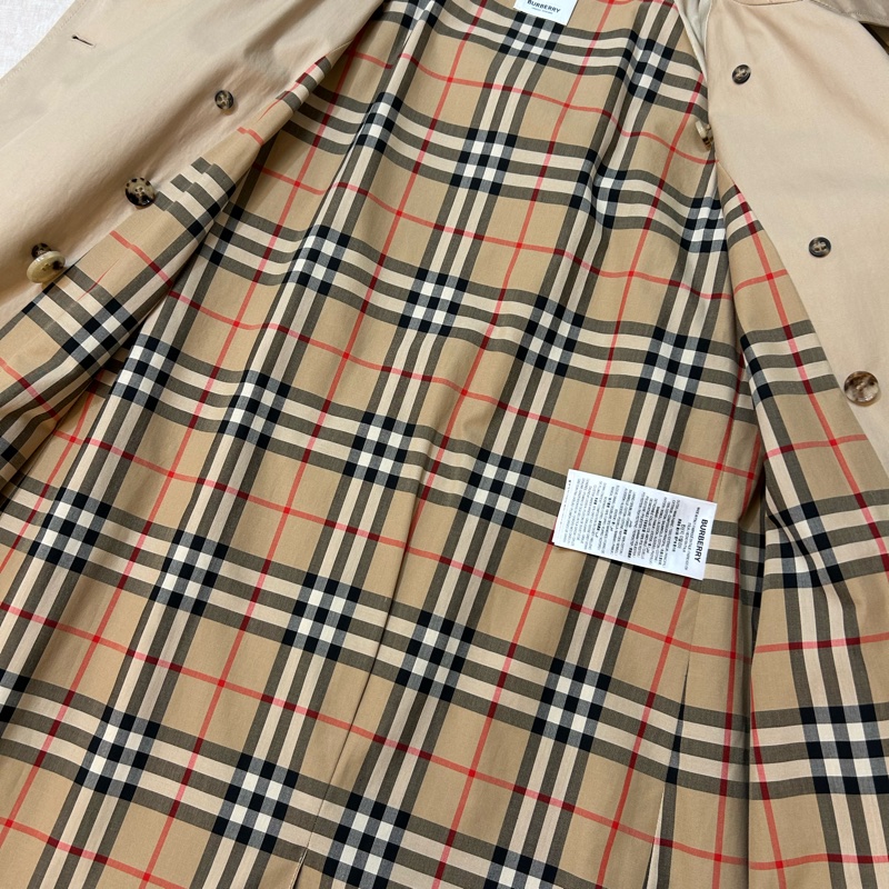BURBERRY英國鵝絨領長風衣UK6-16