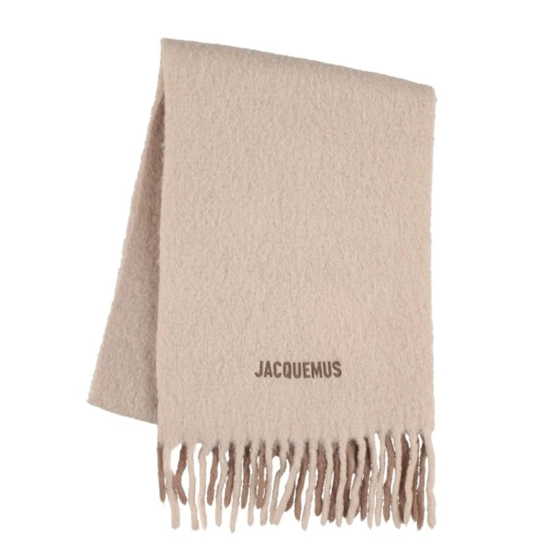 【JACQUEMUS】Moisson 漸層 羊駝毛 圍巾 淺褐色-1