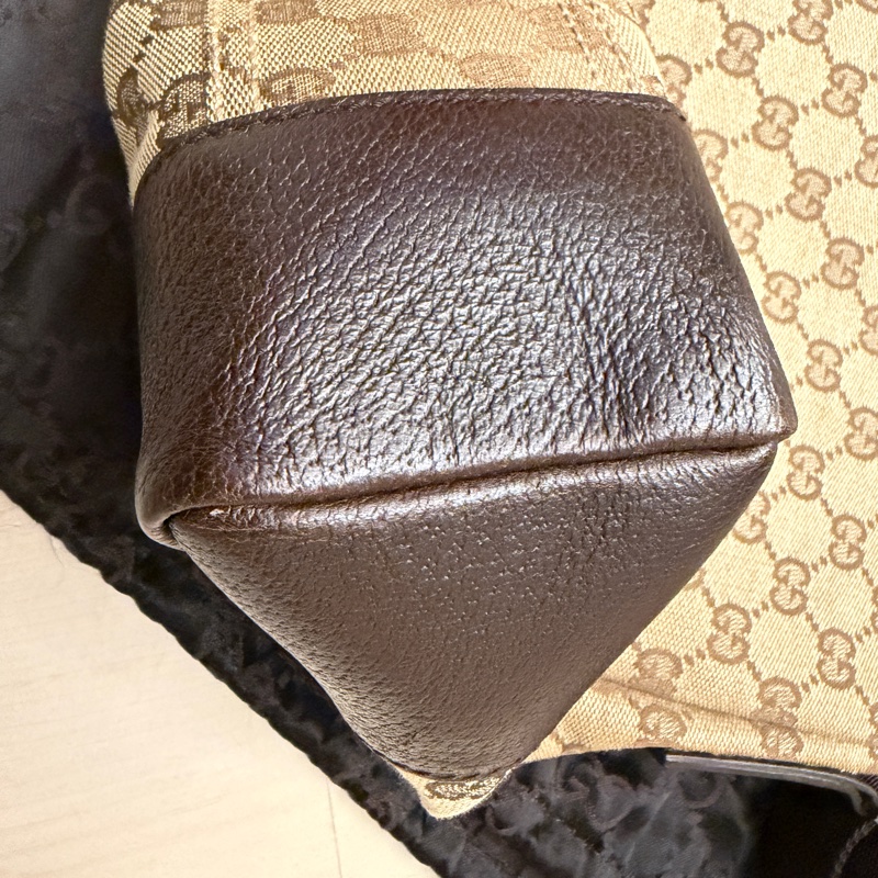 GUCCI古馳 GG LOGO緹花布斜背包 側背包 九成九新-6