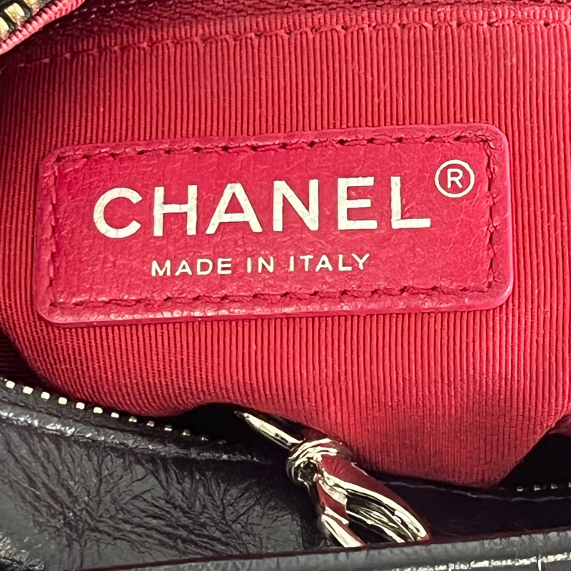 二手 正品 香奈兒 小號黑色流浪包-2