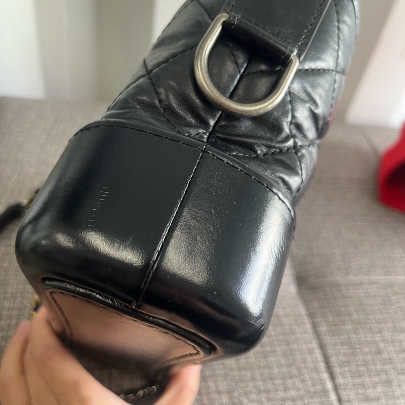 二手 正品 香奈兒 小號黑色流浪包-36