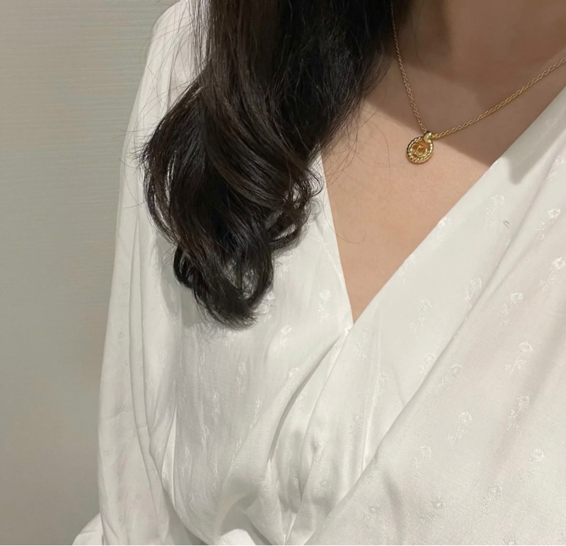 Christian Dior 經典金色CD麻花邊項鍊✨-12