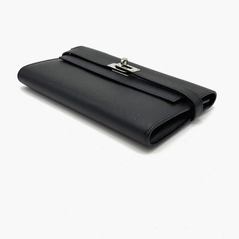 HERMES 黑銀kelly長款錢包 20*11*2. 98新配件塵袋-2