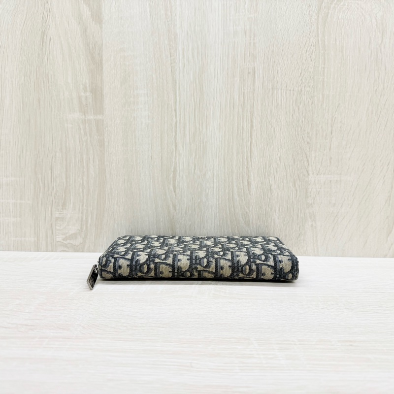 DIOR藍緹花銀釦ㄇ拉12卡長夾2ESBC252YSE-4