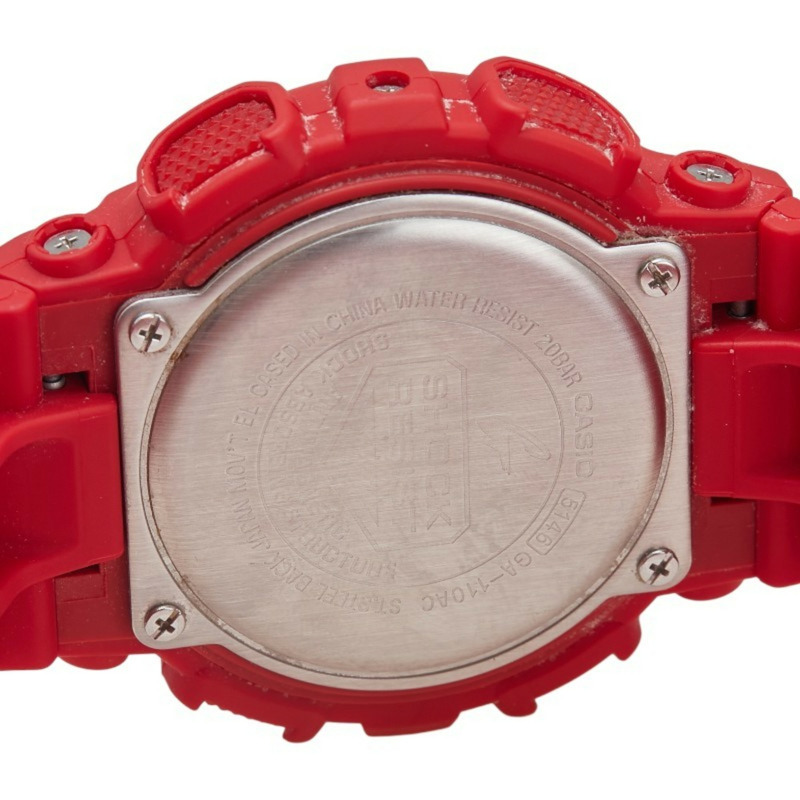 卡西歐藍紅系列男士石英錶 GA-110AC-4AJF，石英機芯，樹脂錶背-3